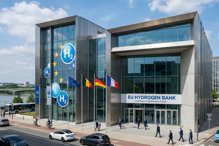Evropská komise zveřejnila výsledky třetí aukce Evropské vodíkové banky