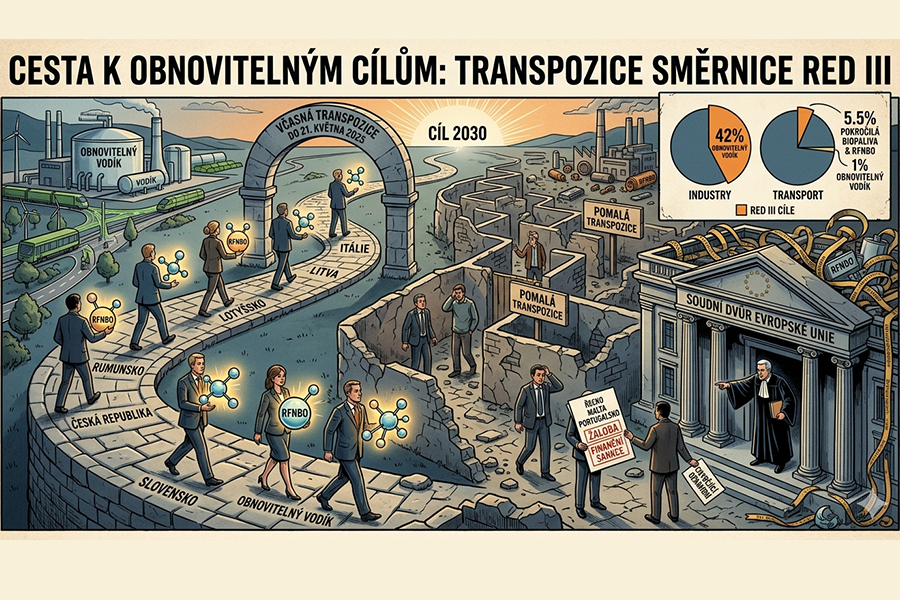 Pomalá transpozice Směrnice RED III vede k žalobám od Evropské komise